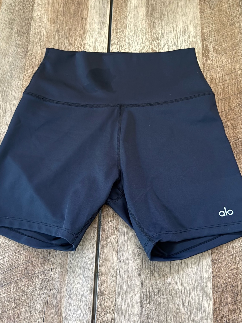 ALO Yoga High-Rise Bike Shorts — Black
